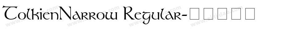 TolkienNarrow Regular字体转换